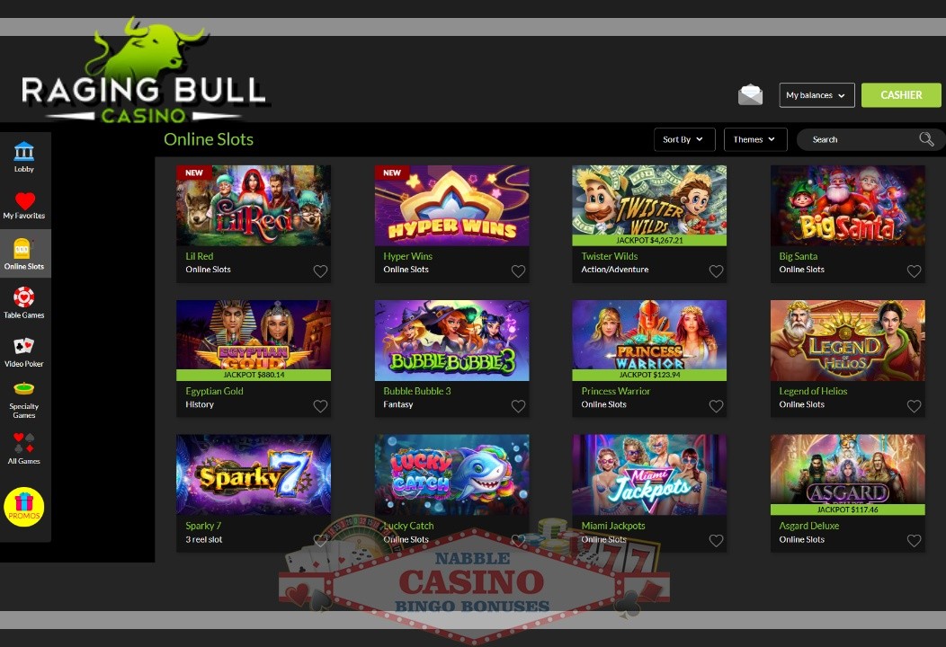 Raging Bull casino review