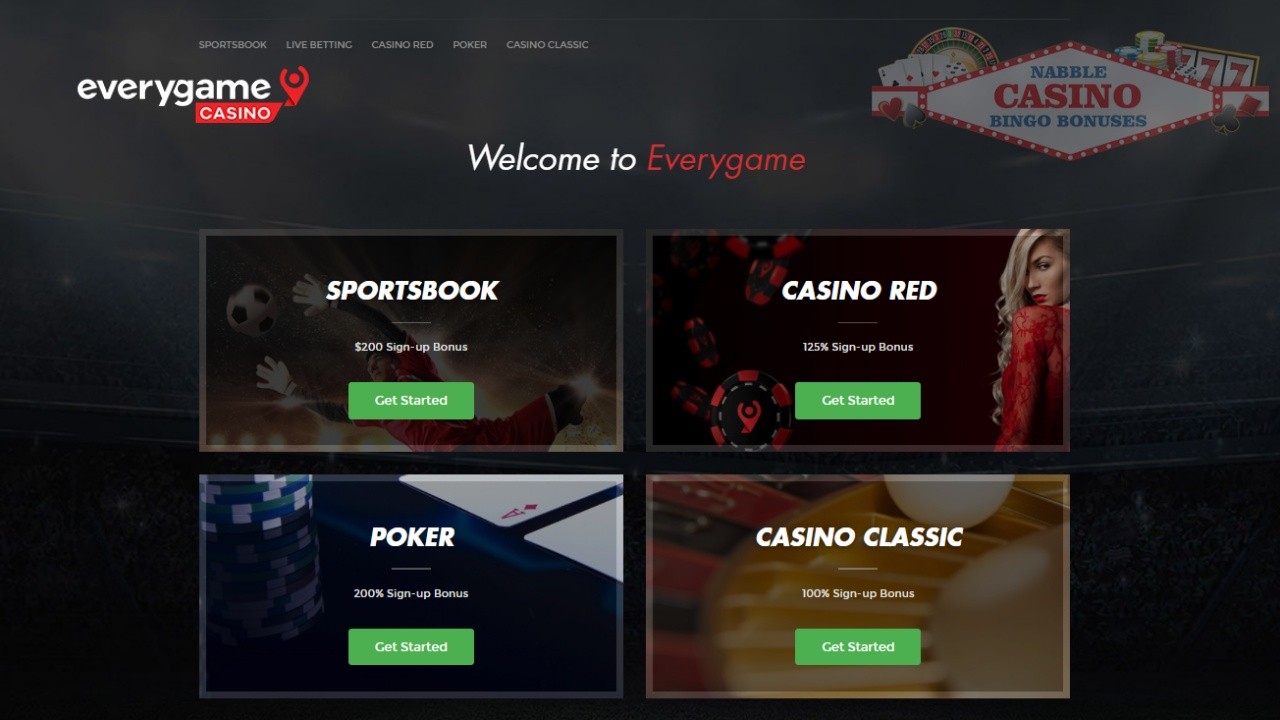 Everygame Casinos and Sportsbook Review and Ratings 1 Everygame Casinos review