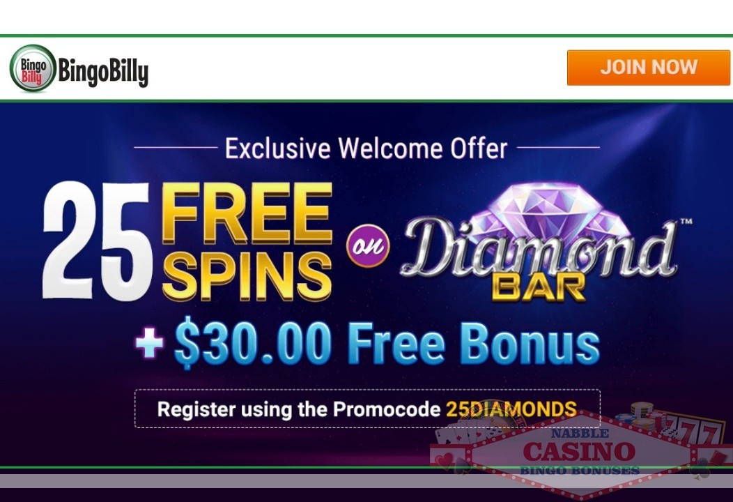 Bingo Billy promotions