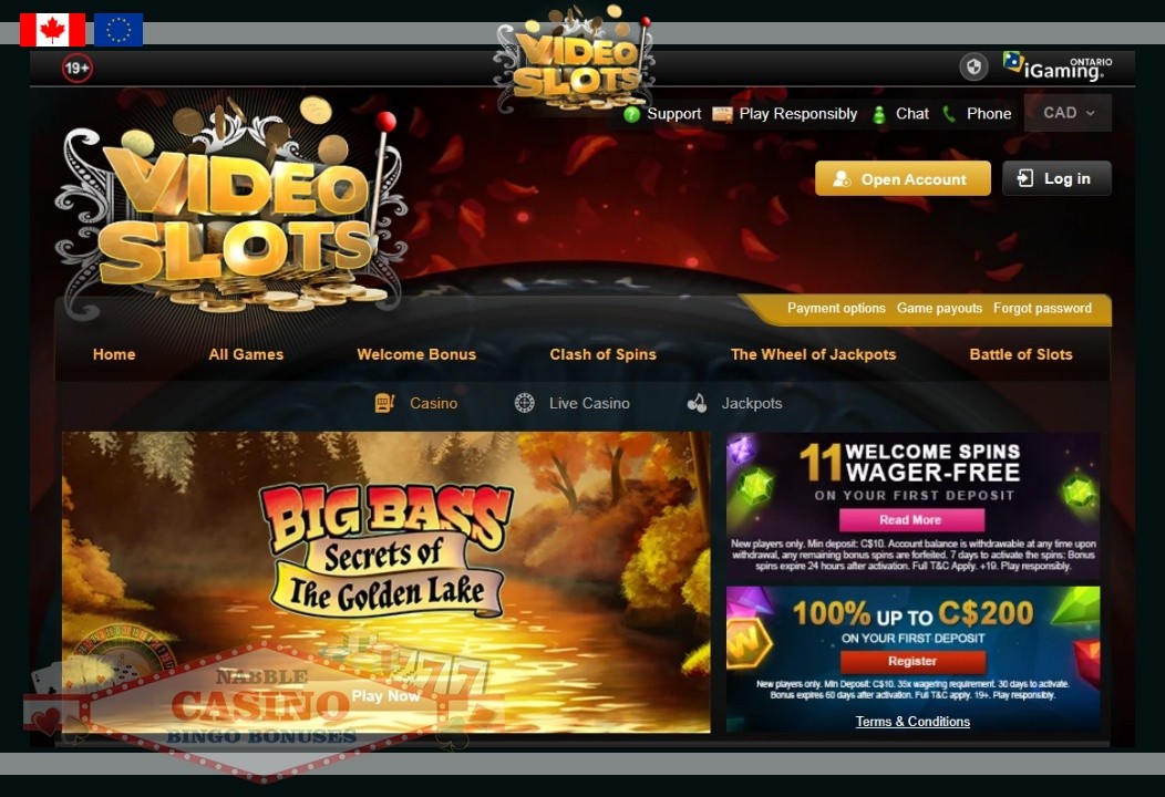 Videoslots.com casino review