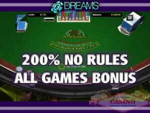 Blackjack bonus offers Dreams casino