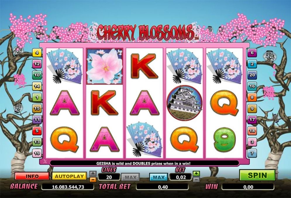 Miami Club casino welcome bonuses 21 Cherry Blossoms slot from WGS