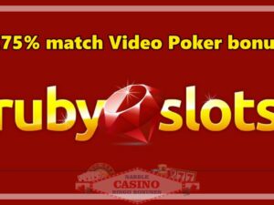 Ruby Slots casino video poker bonus