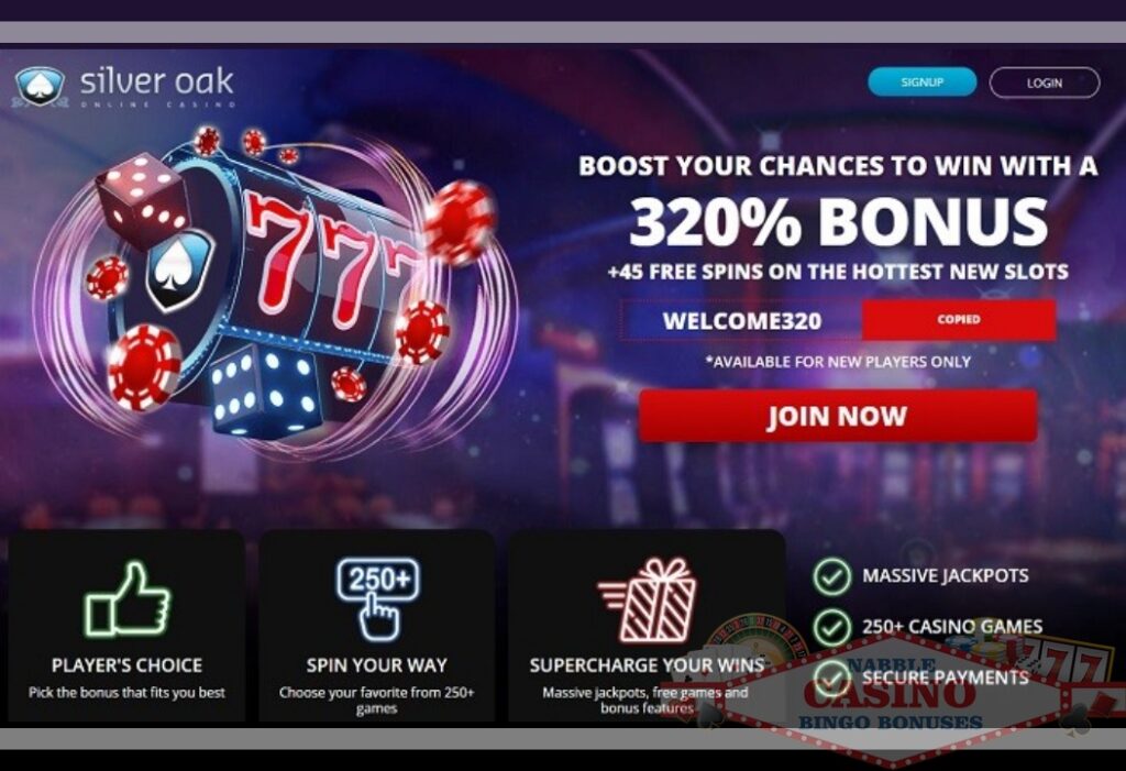 Silver Oak Casino Bonus Codes No Deposit and No Rules Bonus Codes