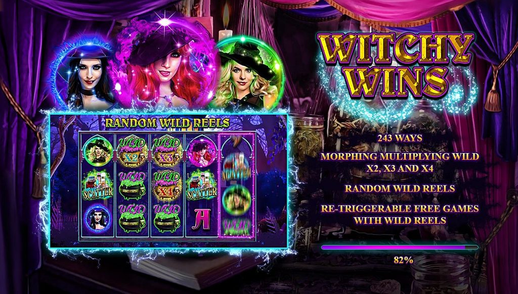 Witchy Wins slots game RTG