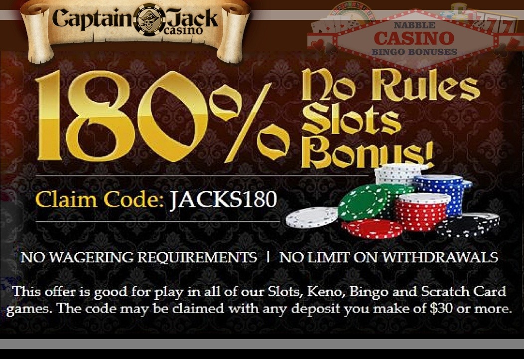 Captain Jack casino no rules bonus