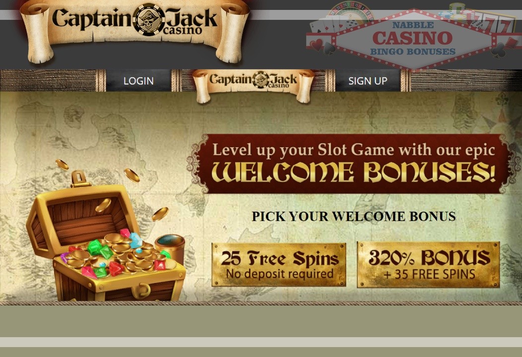 Captain Jack casino welcome bonus