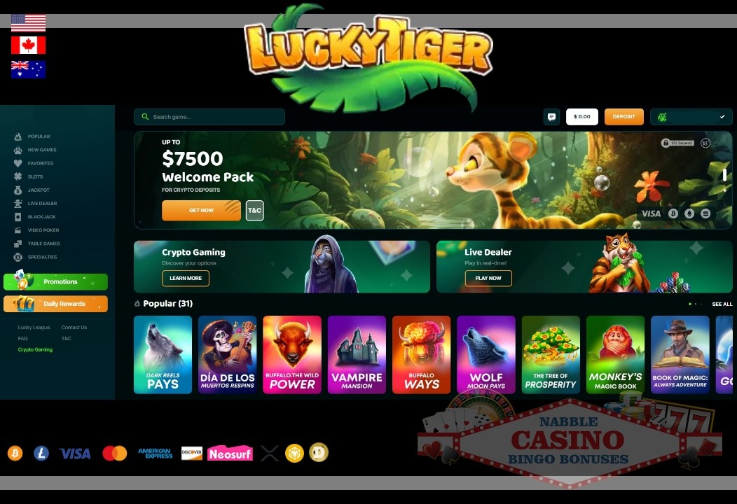 Lucky Tiger casino review