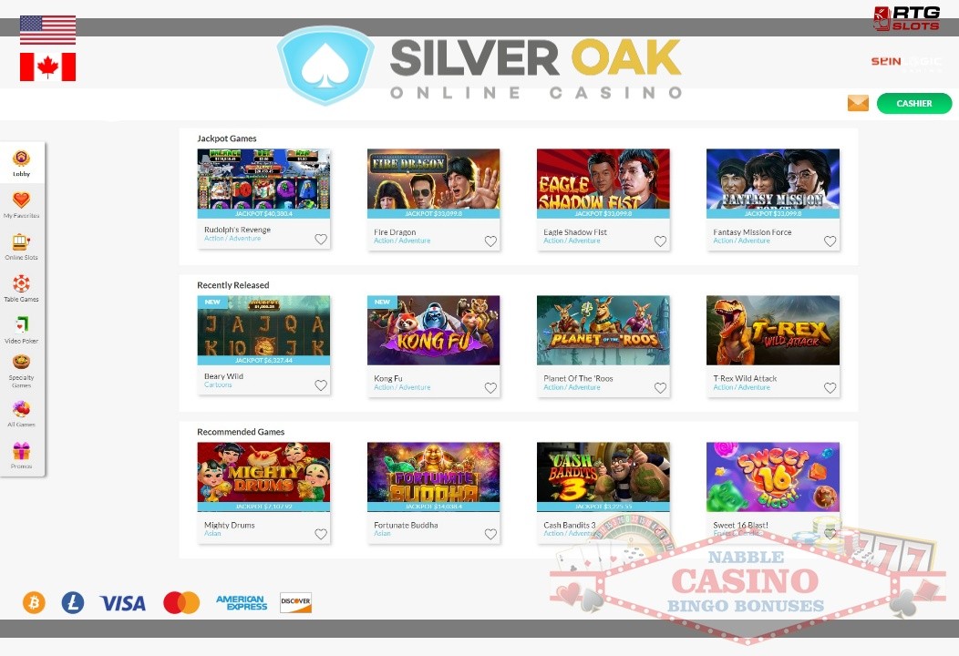 Silver Oak casino review 2024