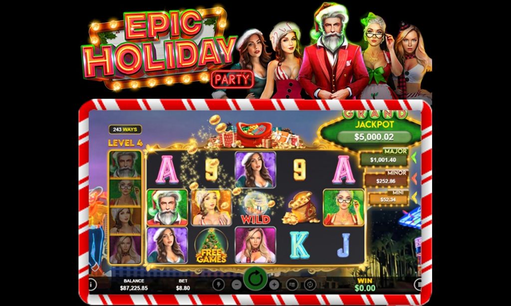 Epic Holiday Party slots game