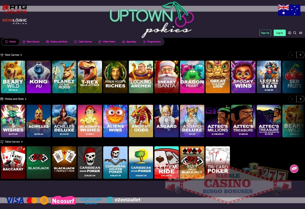 Uptown Pokies casino review