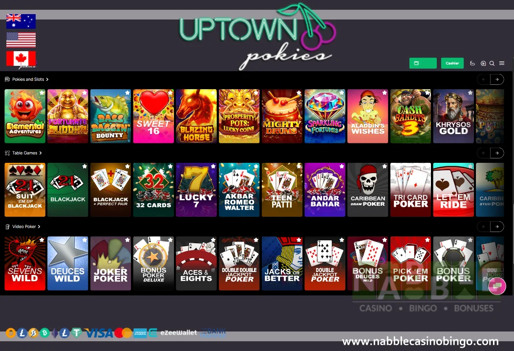 Uptown Pokies casino review