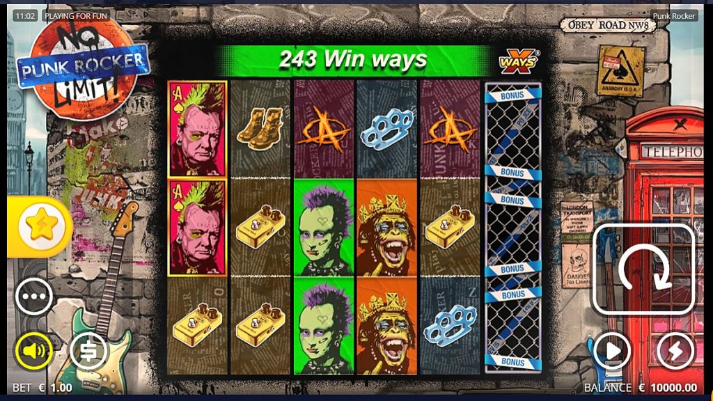 punk rocker slot info