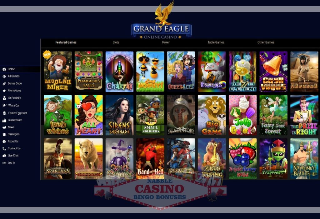 Grand Eagle Casino Review And Ratings ⋆ Nabble Casino Bingo - Grand Eagle Casino No Deposit Bonus 2024