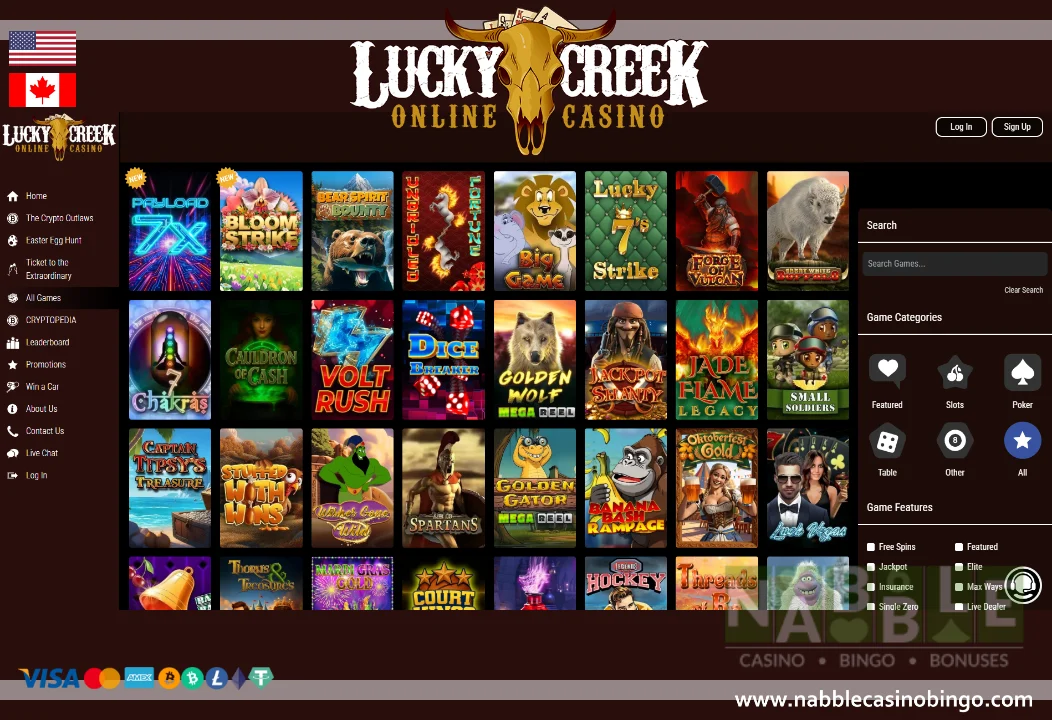 Lucky Creek casino review