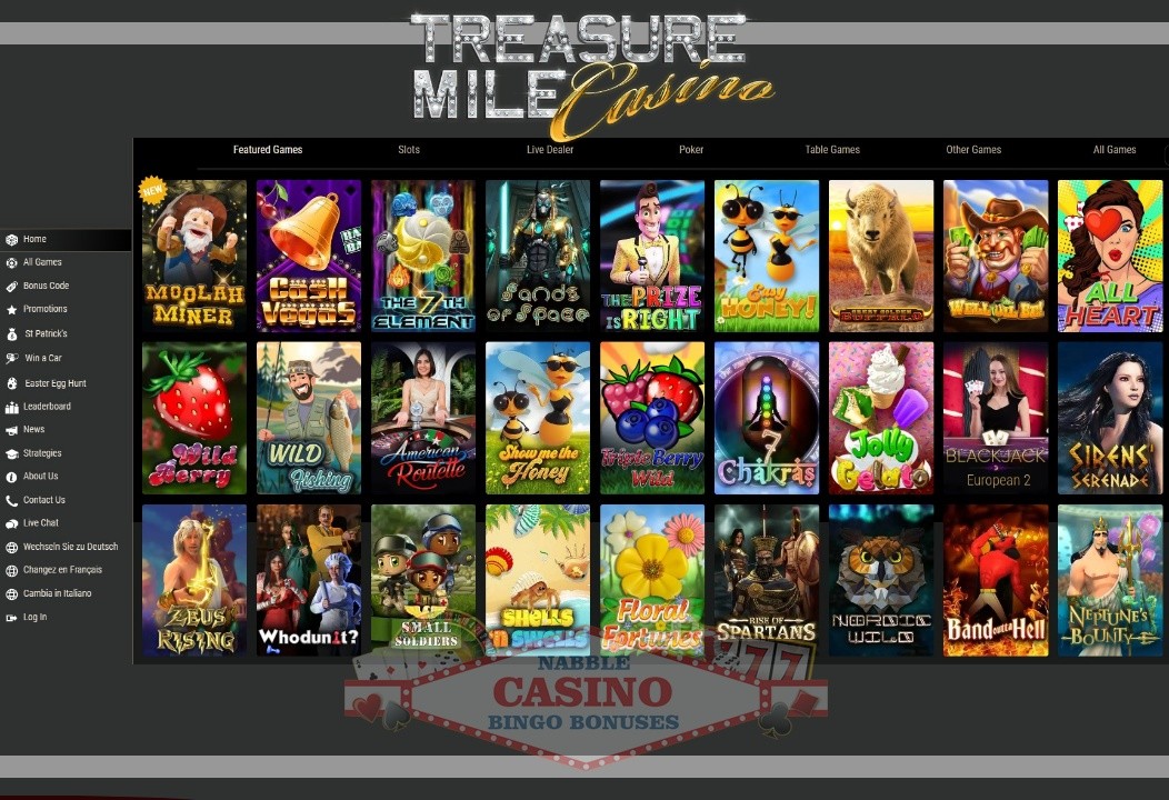 Treasure Mile casino review 2023