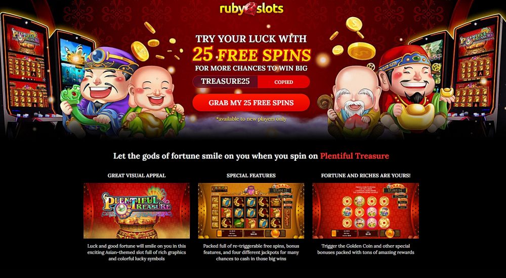 Valid Ruby Slots casino bonus codes