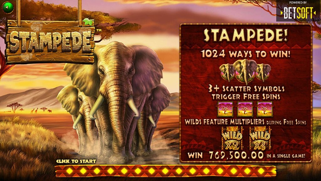 Stampede slot at Betonline casino