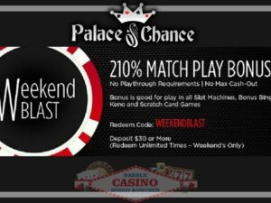 Bonus ledakan akhir pekan kasino Palace of Chance