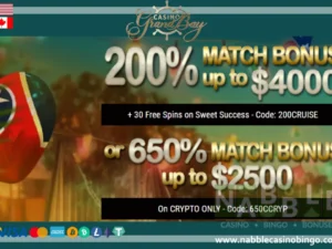 Casino Grand Bay bonus codes