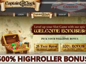 Captain Jack casino bonus codes