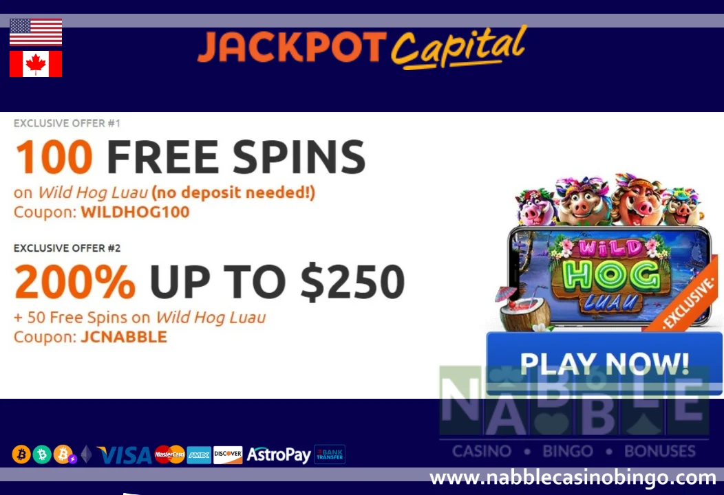 Jackpot Capital casino bonuses