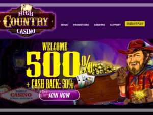 Kode bonus kasino High Country utama 0121