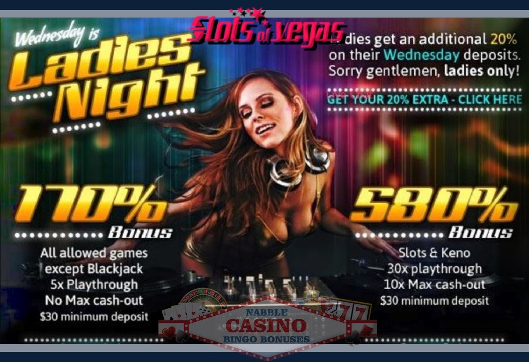 Slots of Vegas casino ladies night wednesday 0131
