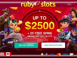 Ruby Slots casino welcome bonus 202312