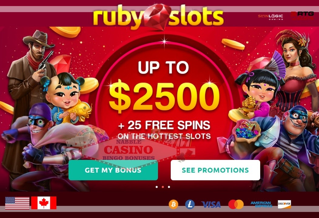 Ruby Slots casino welcome bonus 202312
