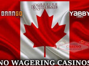 No wagering online casinos Canada