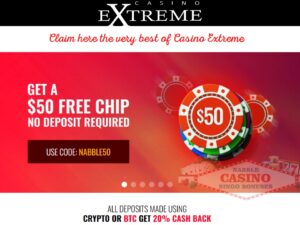 Casino Extreme welcome bonuses