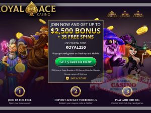 Royal Ace casino welcome bonuses 2023