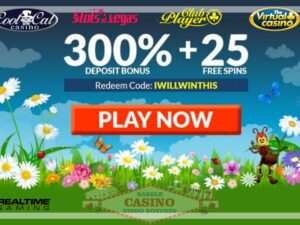 300% No Rules bonus popular RTG casinos