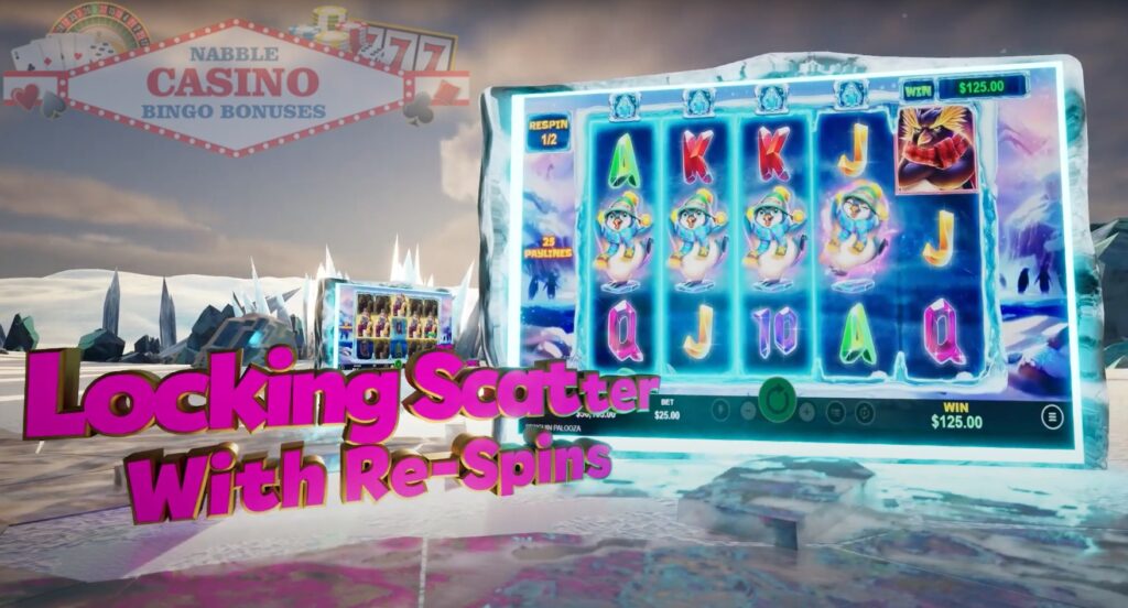 Palace of Chance Casino Wednesday No Rules Bonus 25 Penguin Palooza slot block