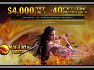 Mandarin Palace casino bonus codes 2023