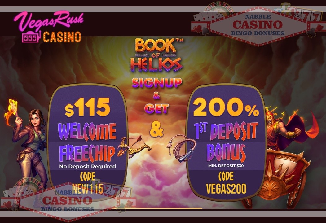 Vegas Rush casino bonus codes 2023