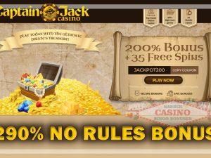 Captain Jack casino bonus codes 2023 new