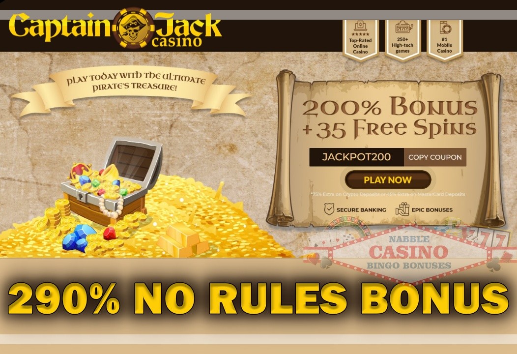 Captain Jack casino bonus codes 2023 new