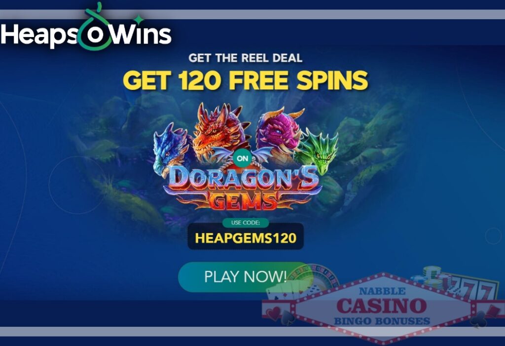 Heaps O Wins $100 No Deposit Bonus Codes