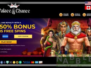 Palace of Chance casino $100 no deposit bonus 2024