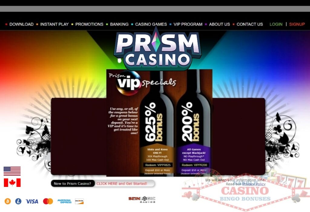 Prism casino VIP specials 2023
