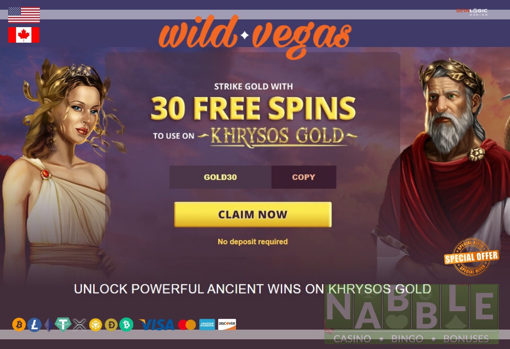 Wild Vegas casino no deposit bonus new