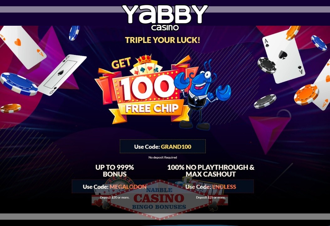 Yabby casino bonus codes 2023