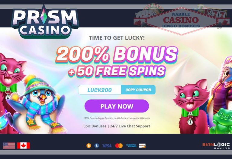 Prism Casino Bonus Codes 2024 200 Bonus And 100 Free Chip