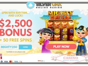 Silver Oak casino bonus codes 2308