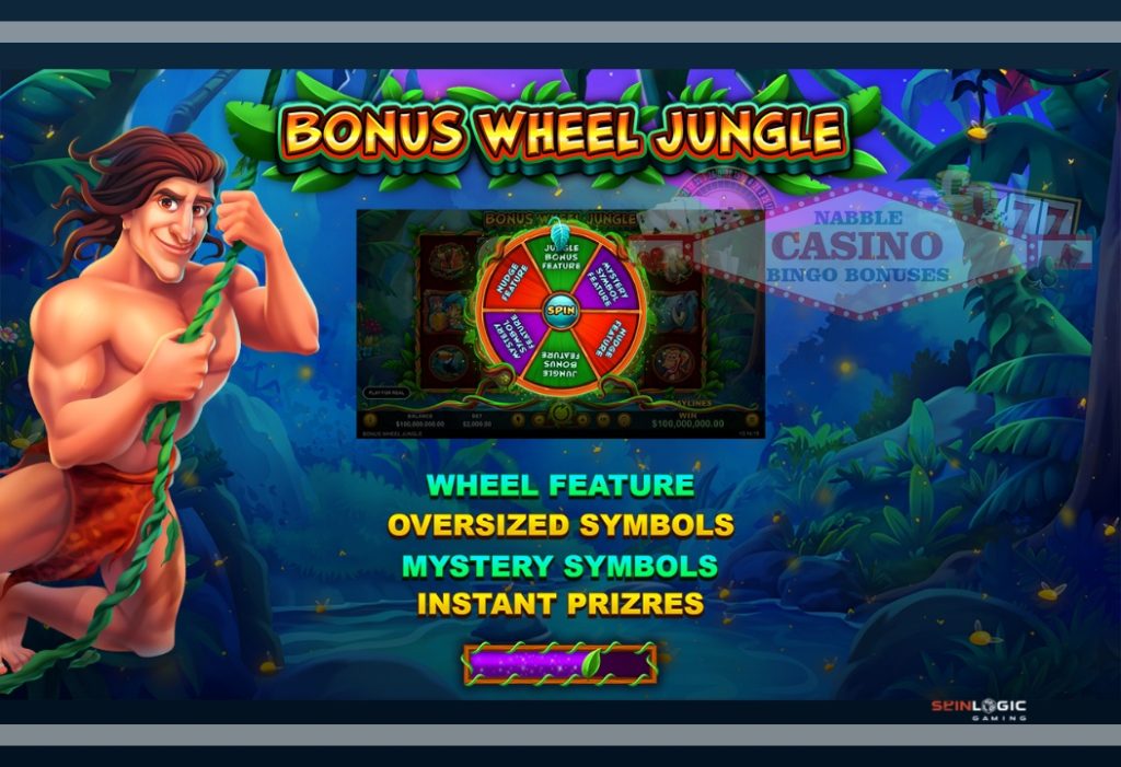 Bonus Wheel Jungle slot review block