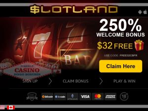 Slotland casino newsletter bonus 2023