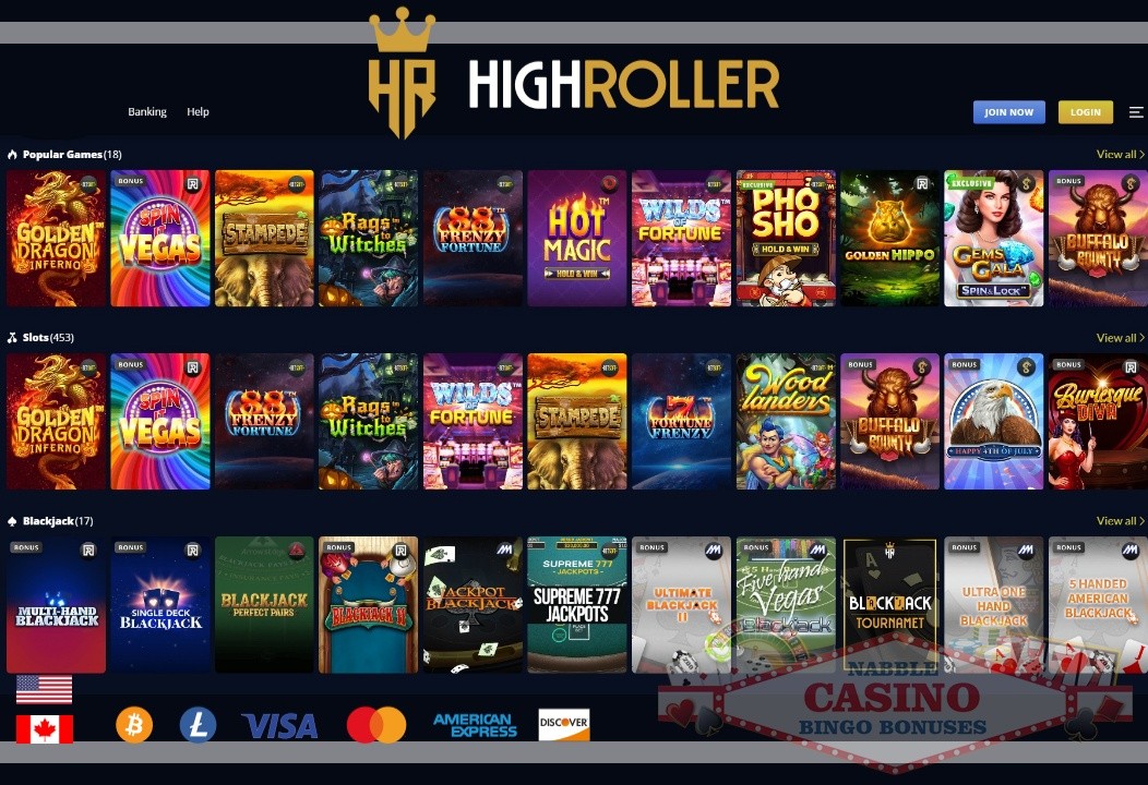 High Roller casino review