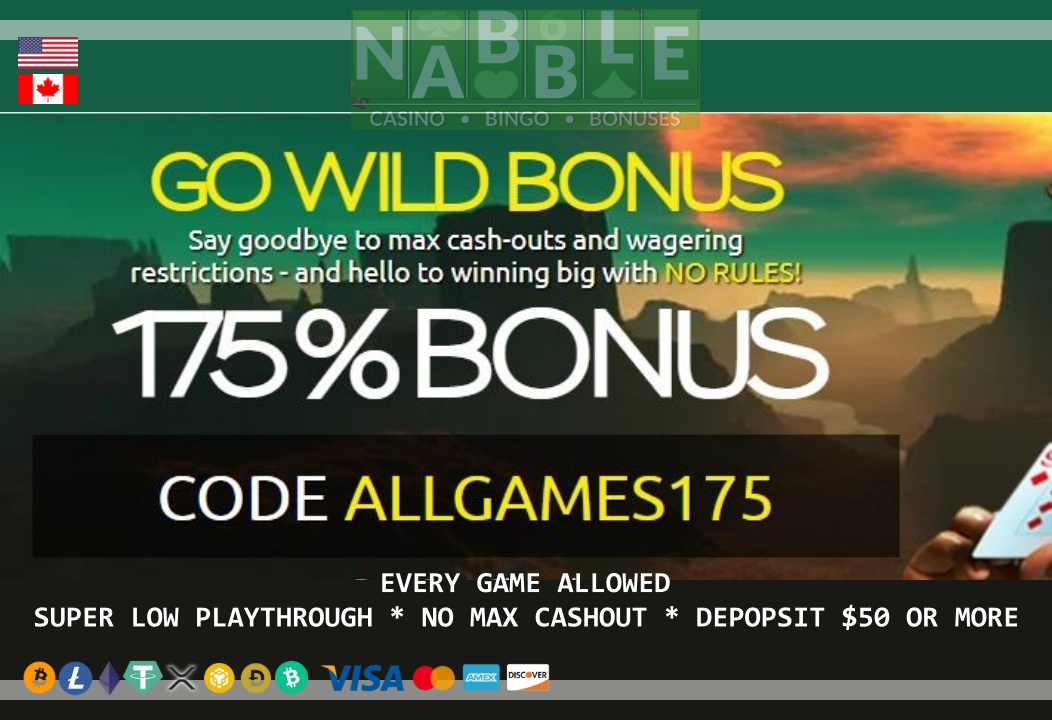 175% no wagering bonus new